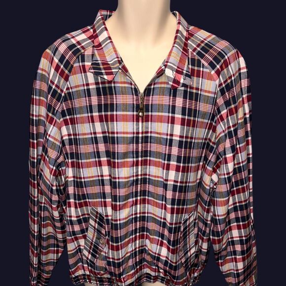 NWT Lightweight Plaid Pendleton Cotton Jacket Size Large - Picture 3 of 7
